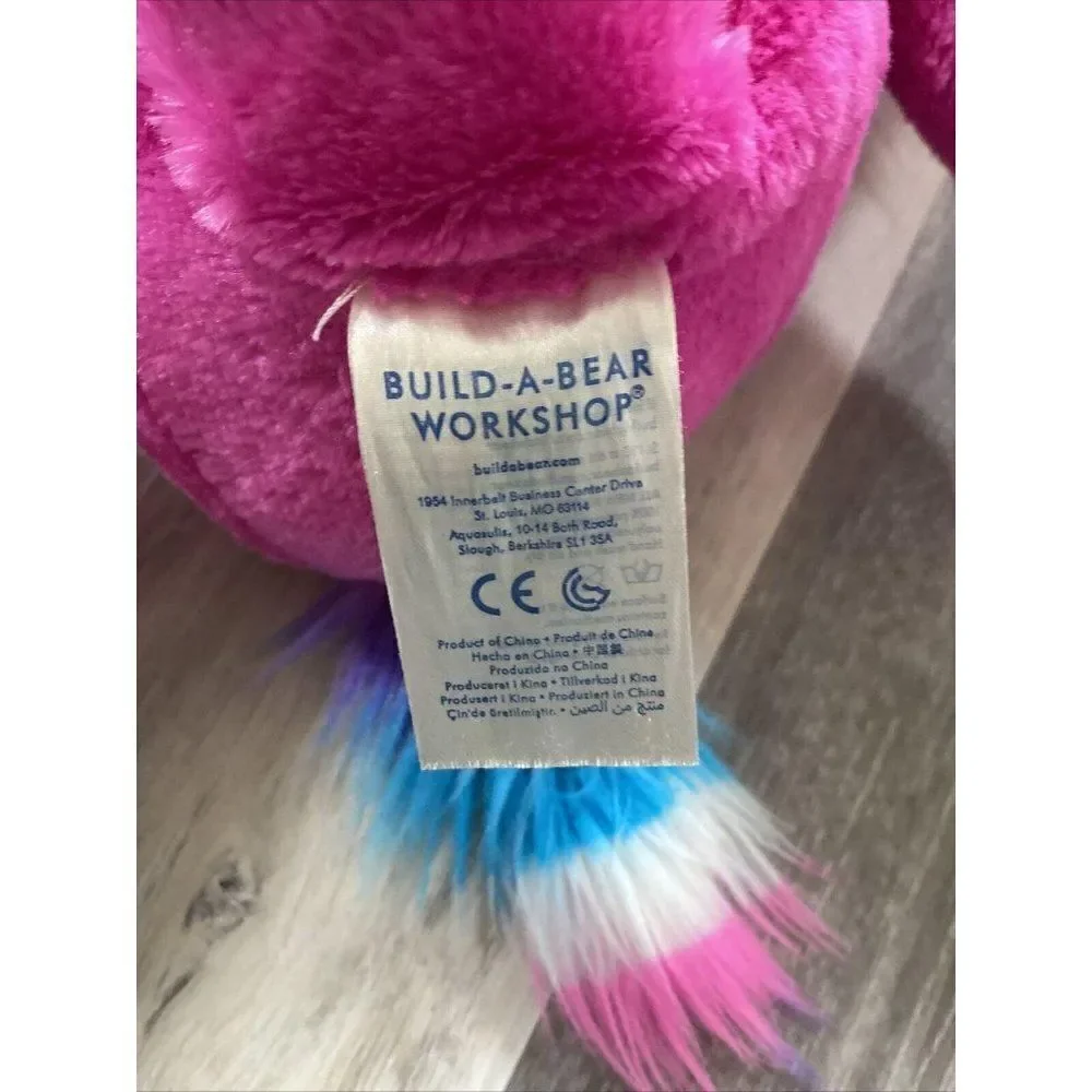 Build A Bear BABW Pink Unicorn Plush XOXO BFF Girl